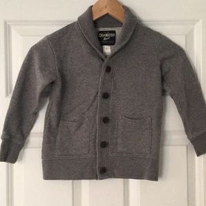 Boys Dark Gray Sweater/Cardigan. Size 5T.
